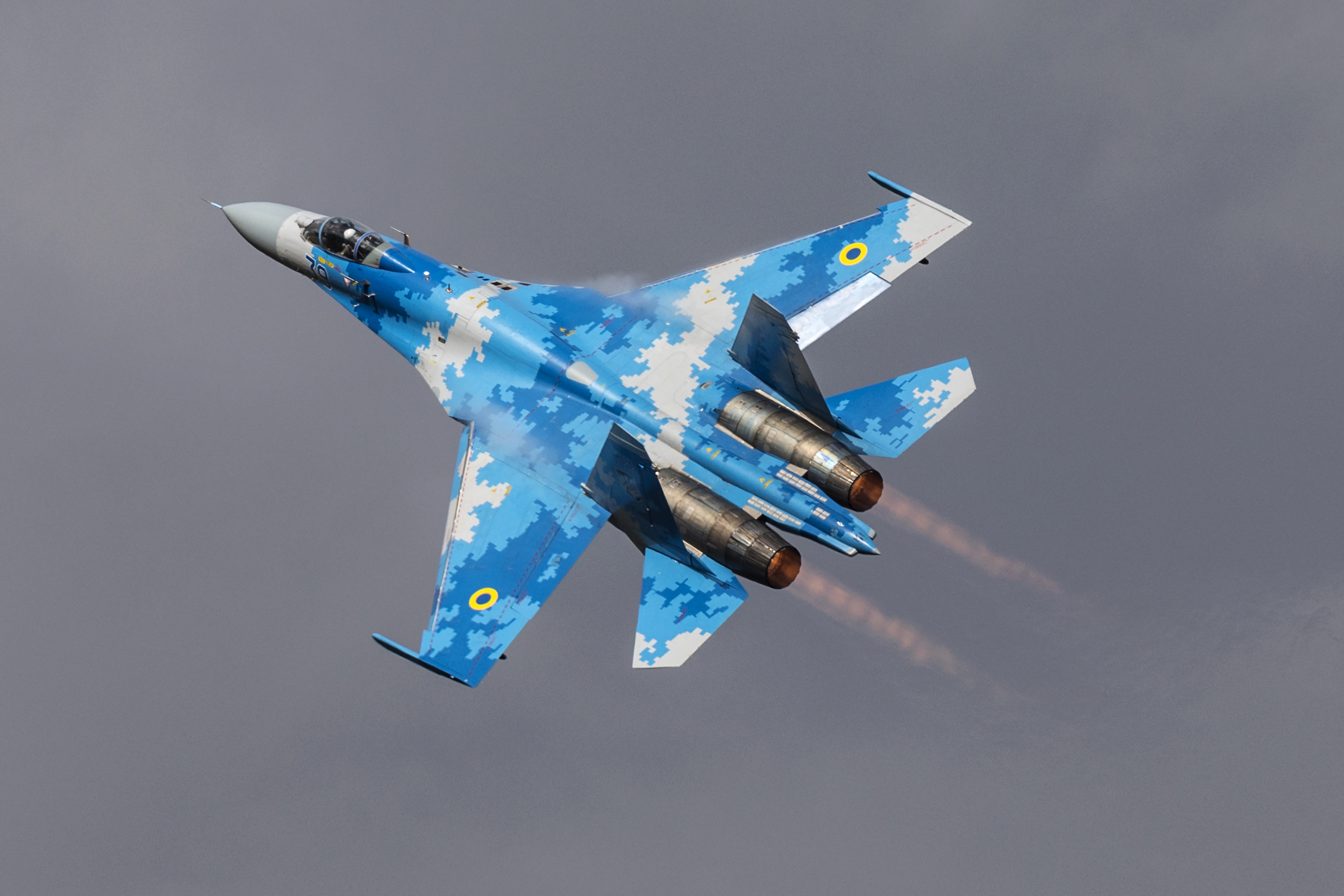 Library image of a Ukrainian Air Force Sukhoi Su-27 (Picture: MOD).