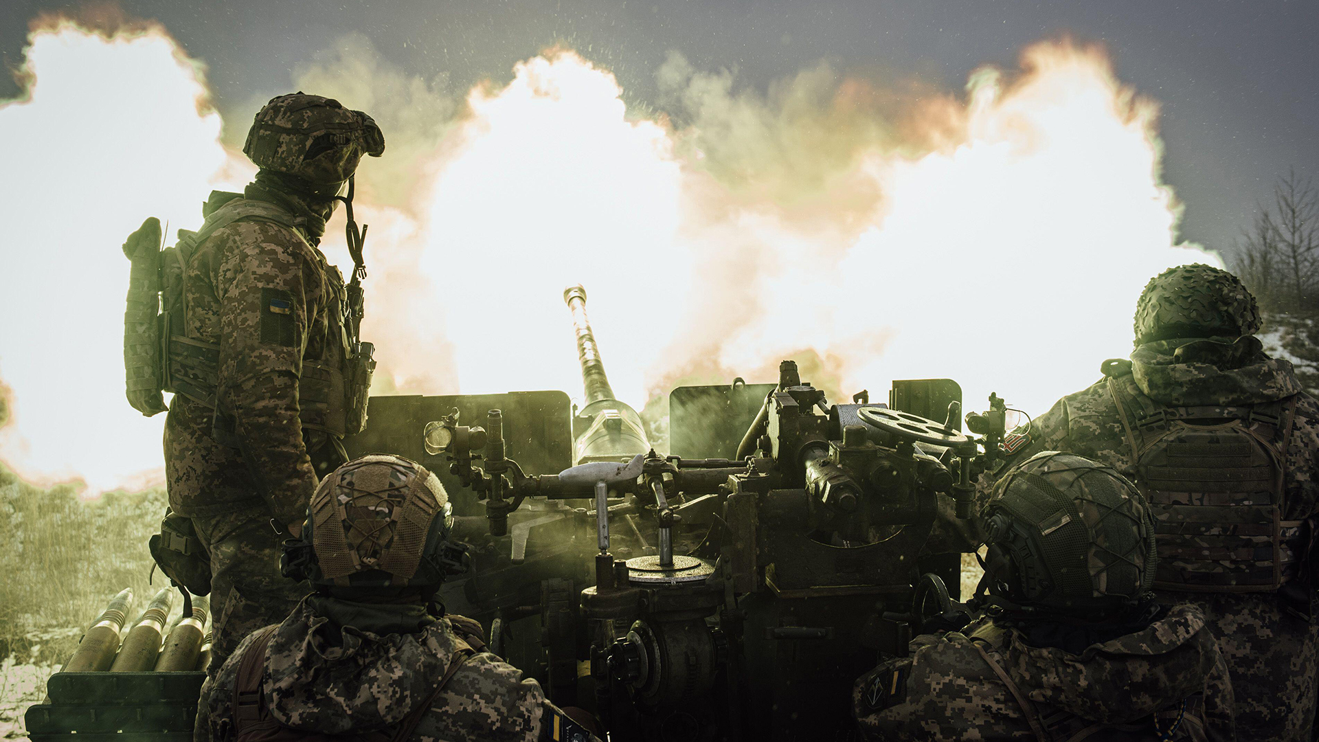 Ukrainian artillery