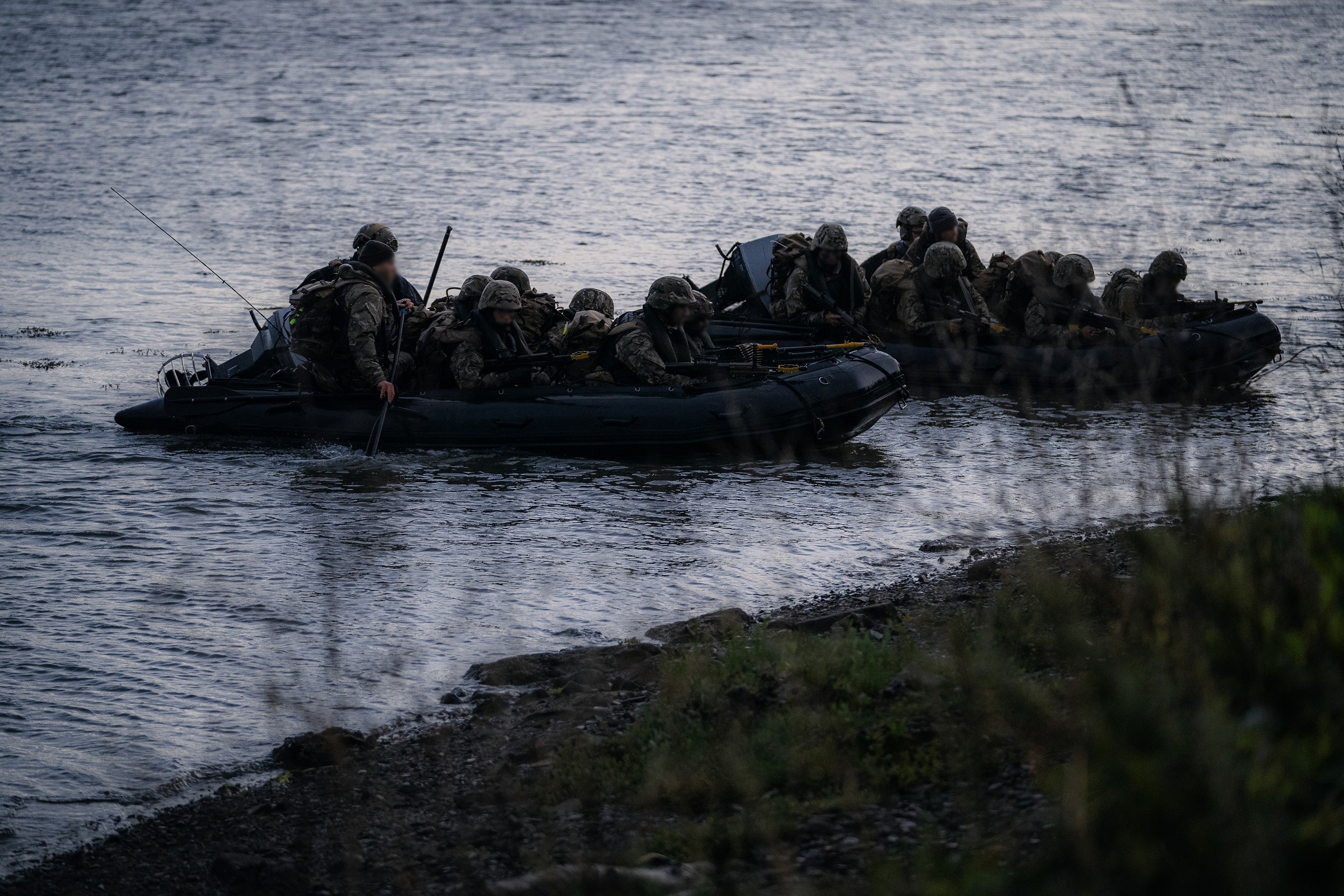 Ukrainian recruits being trained on Operation Interflex
