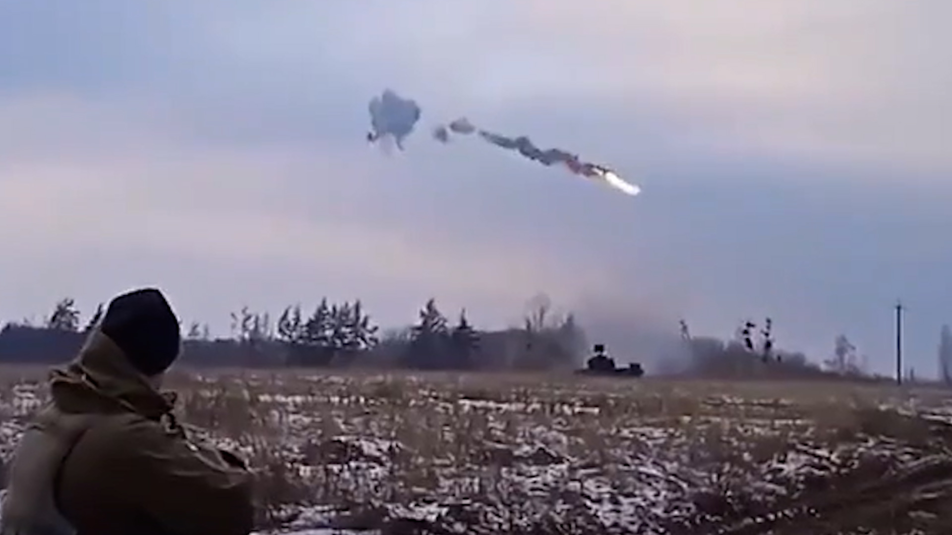 Ukrainian forces shoot down a Russian missile using a German-suplied Gepard self-propelled anti-aircraft gun (Picture: Ukrainian air force)