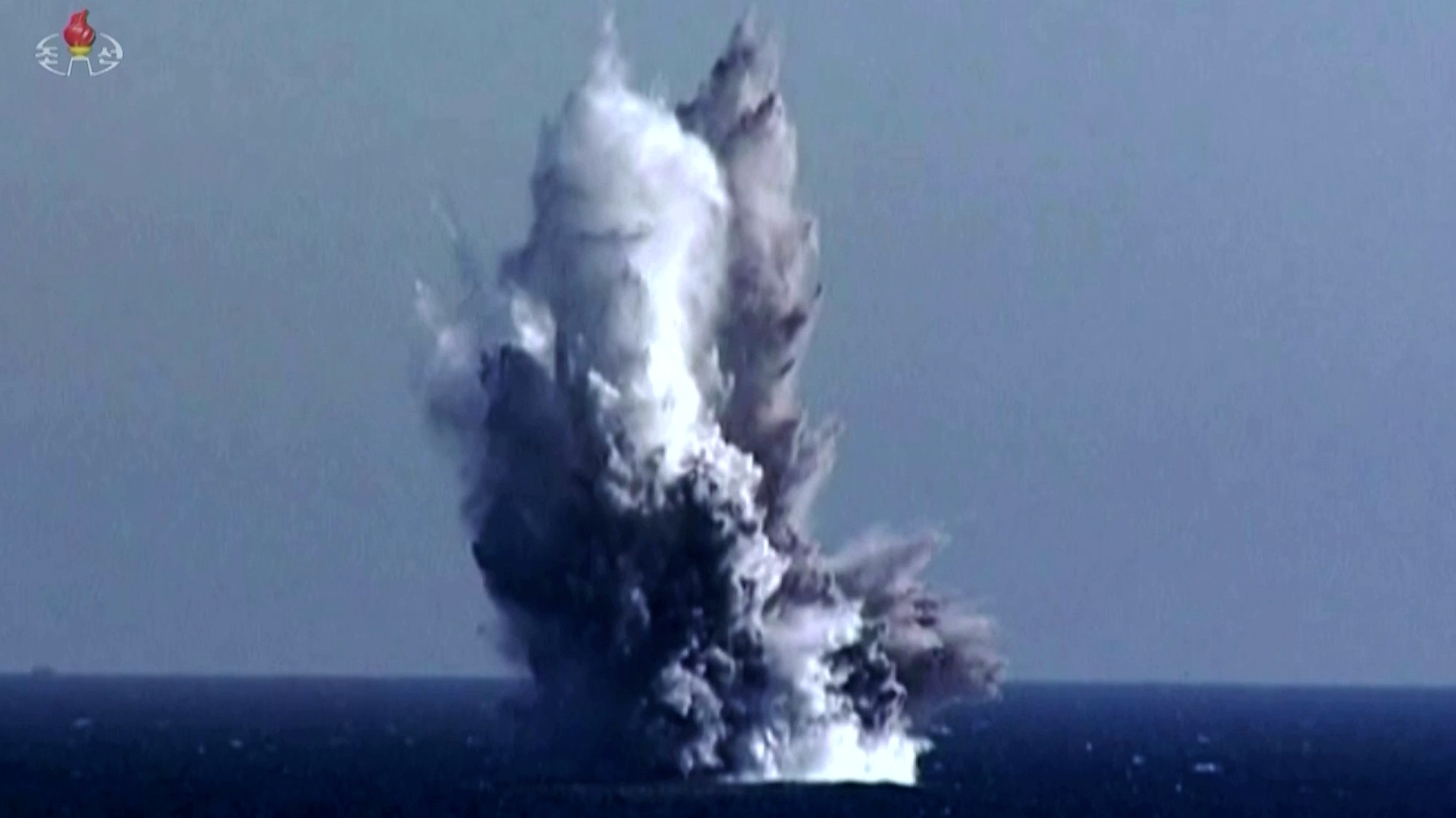 Underwater explosion during exercises in North Korea 24032023 CREDIT KCNA, Reuters