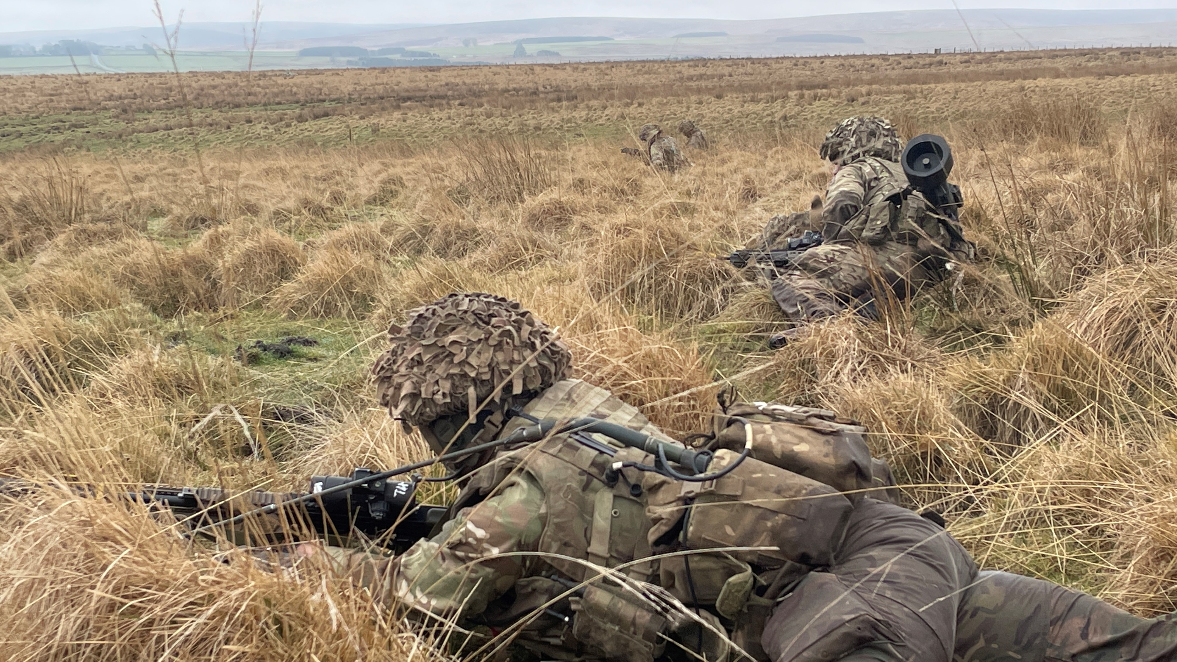 Union Div soldier exercise in Otterburn 22032023 CREDIT bfbs.JPG