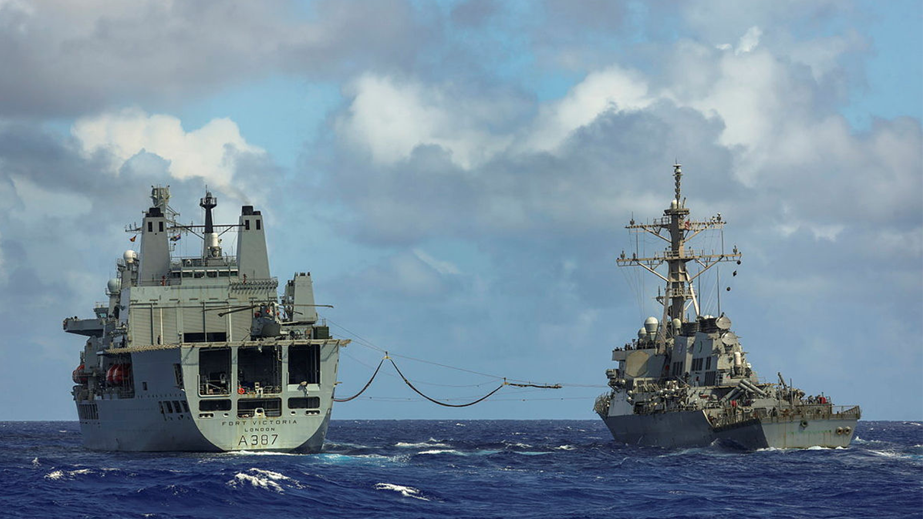 USS The Sullivans is the U.S. Navy's 18th Arleigh Burke-class guided-missile destroyer (Picture: MOD)
