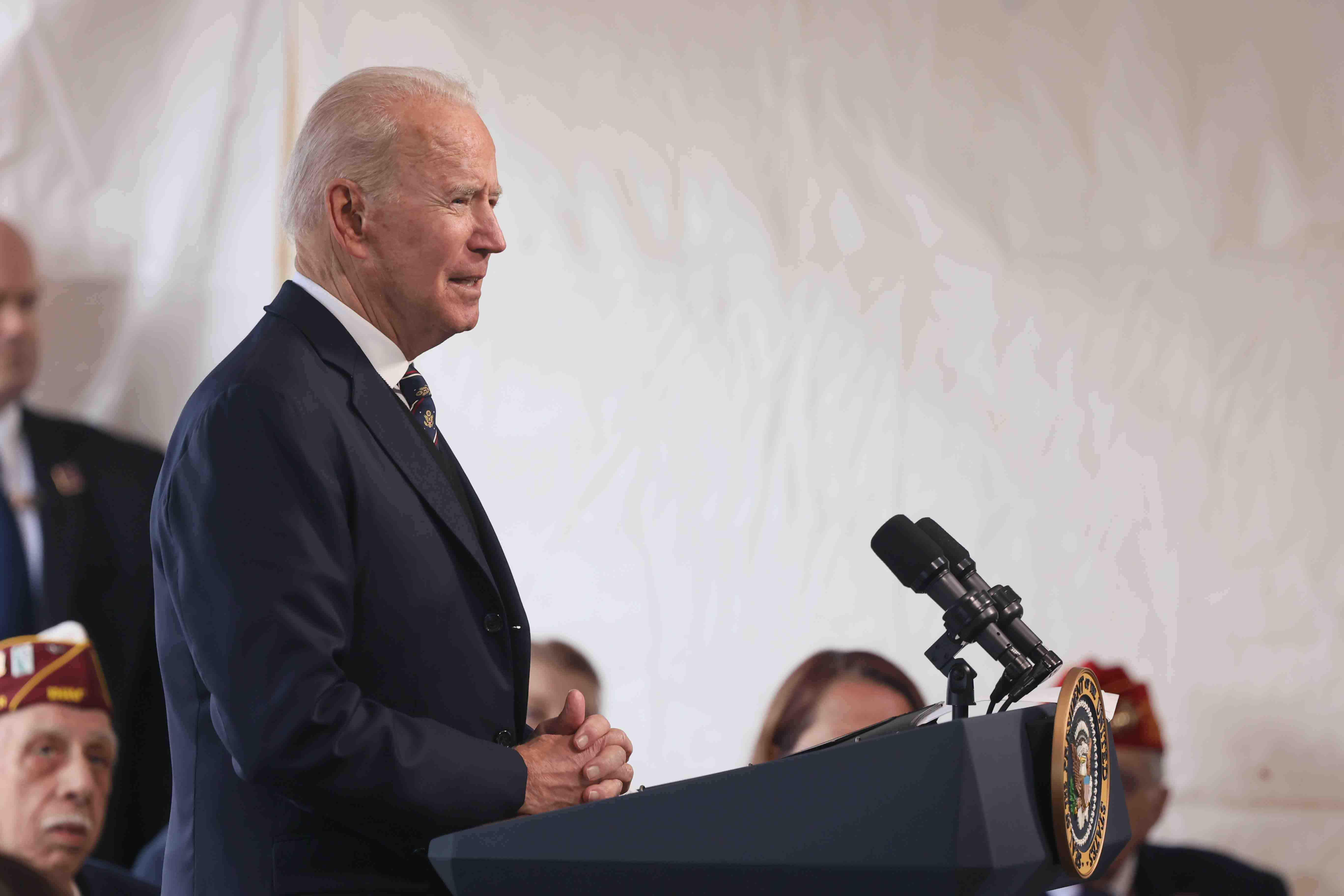 United States President Joe Biden Memorial Day Ceremony Veterans Memorial Park Delaware 300521 CREDIT Newscom Alamy Stock Photo