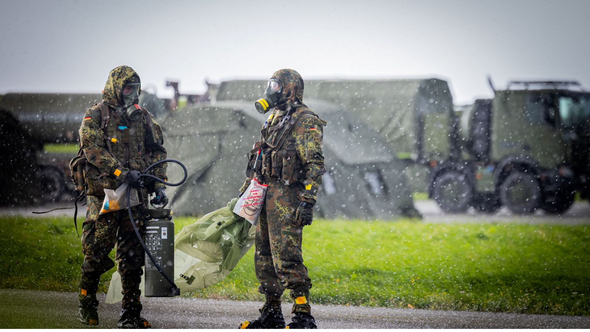 Hazmat suits are designed to be worn over clothing, and they quickly becom hot and uncomfortable when any kind of physical activity is involved