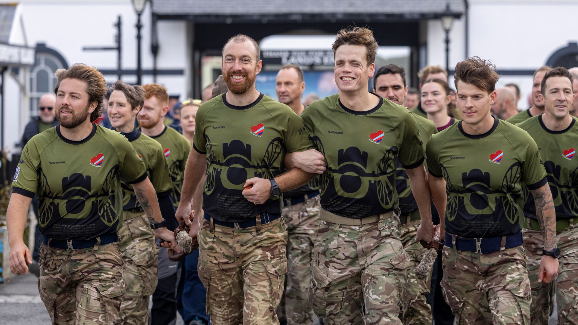 All smiles as the team finish the final leg of the incredible 1000-mile journey