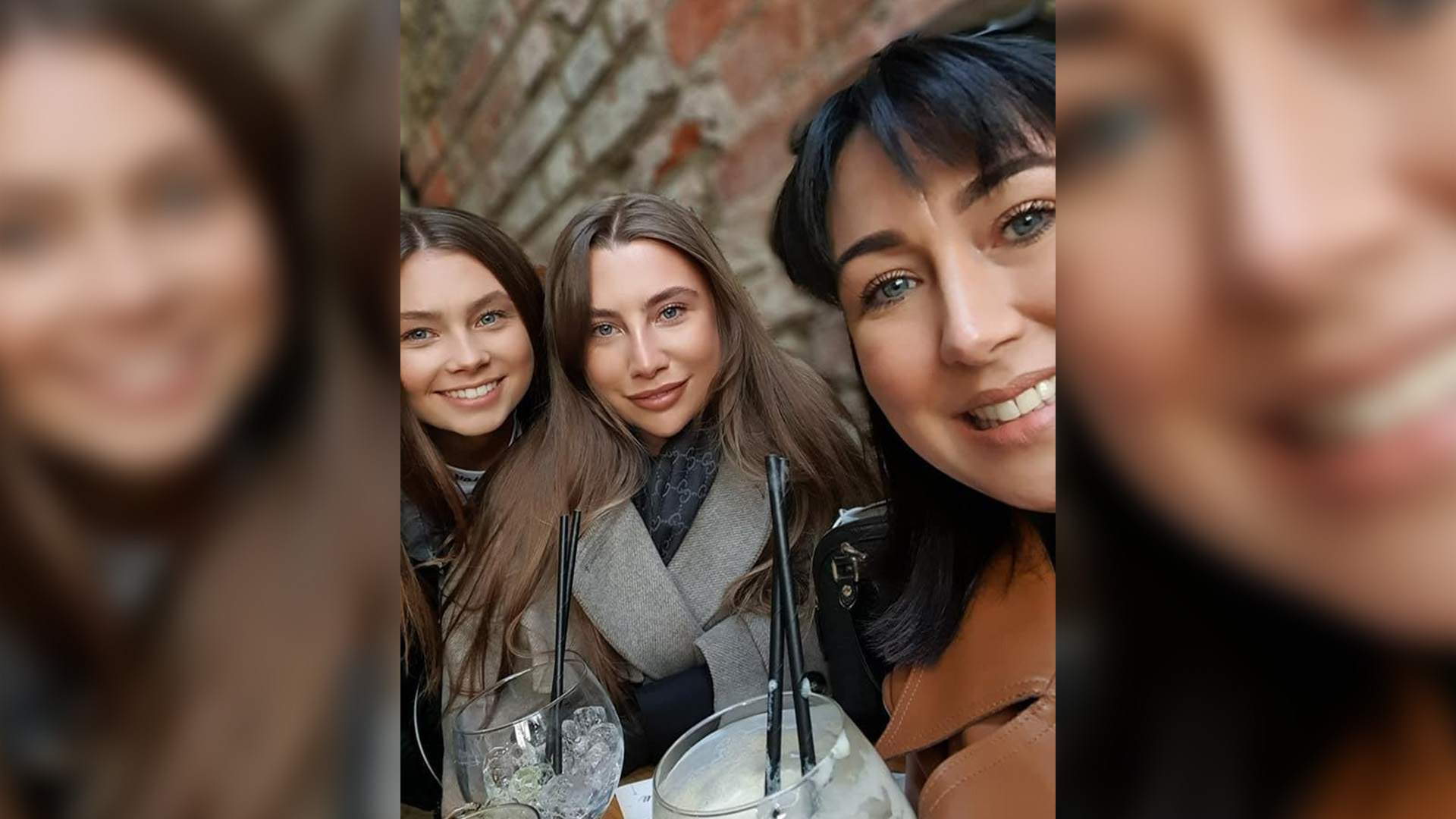 Jaysley Beck, left, sister Emilli and mum Leighann McCready