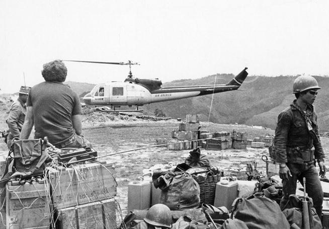 Air America helicopter during the Vietnam War. Credit: Michael Ingham Collection, Vietnam Center and Sam Johnson Vietnam Archive, Texas Tech University.