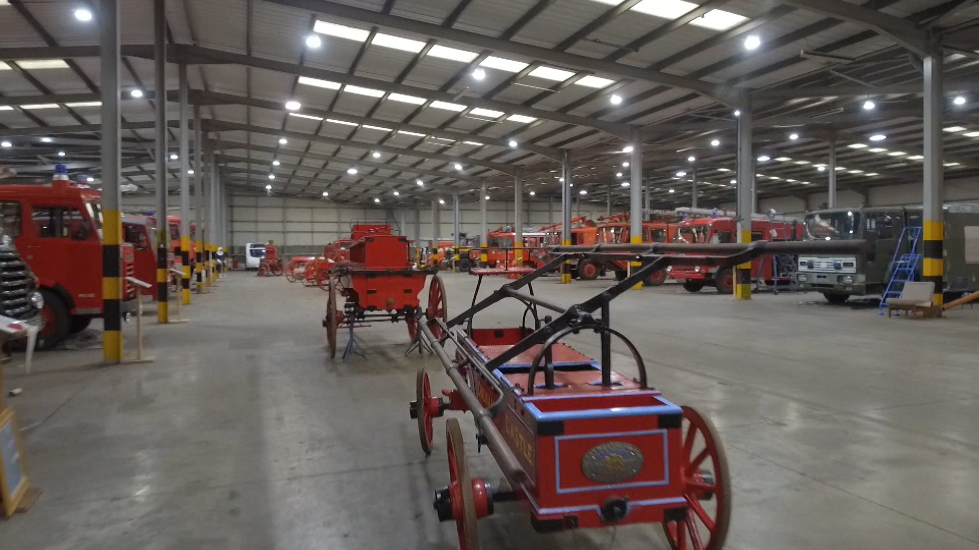 Vehicle hall at RAF Firefighting museum 151019 CREDIT BFBS.jpg