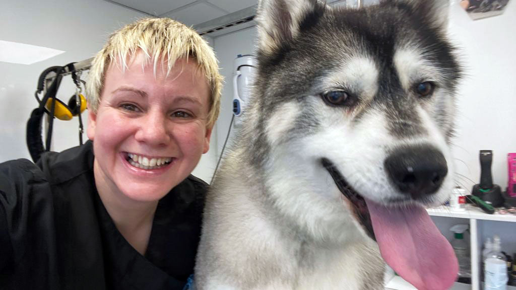 Verity Gough dog groomer Forest Canine Grooming British Army veteran (Picture: Verity Gough).