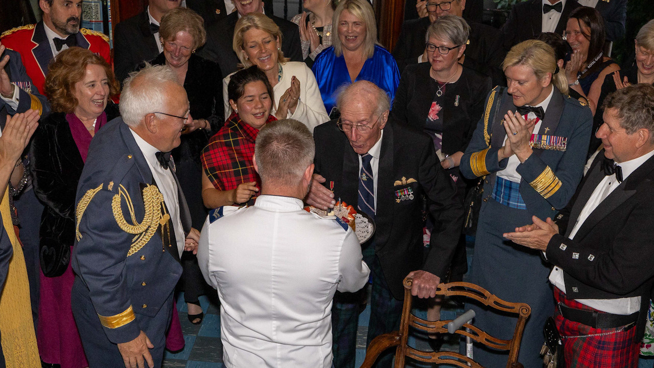 Mr McCulloch marked his 100th birthday at the same time as the Royal Auxiliary Air Force marked their anniversary (Picture: Royal Air Force)