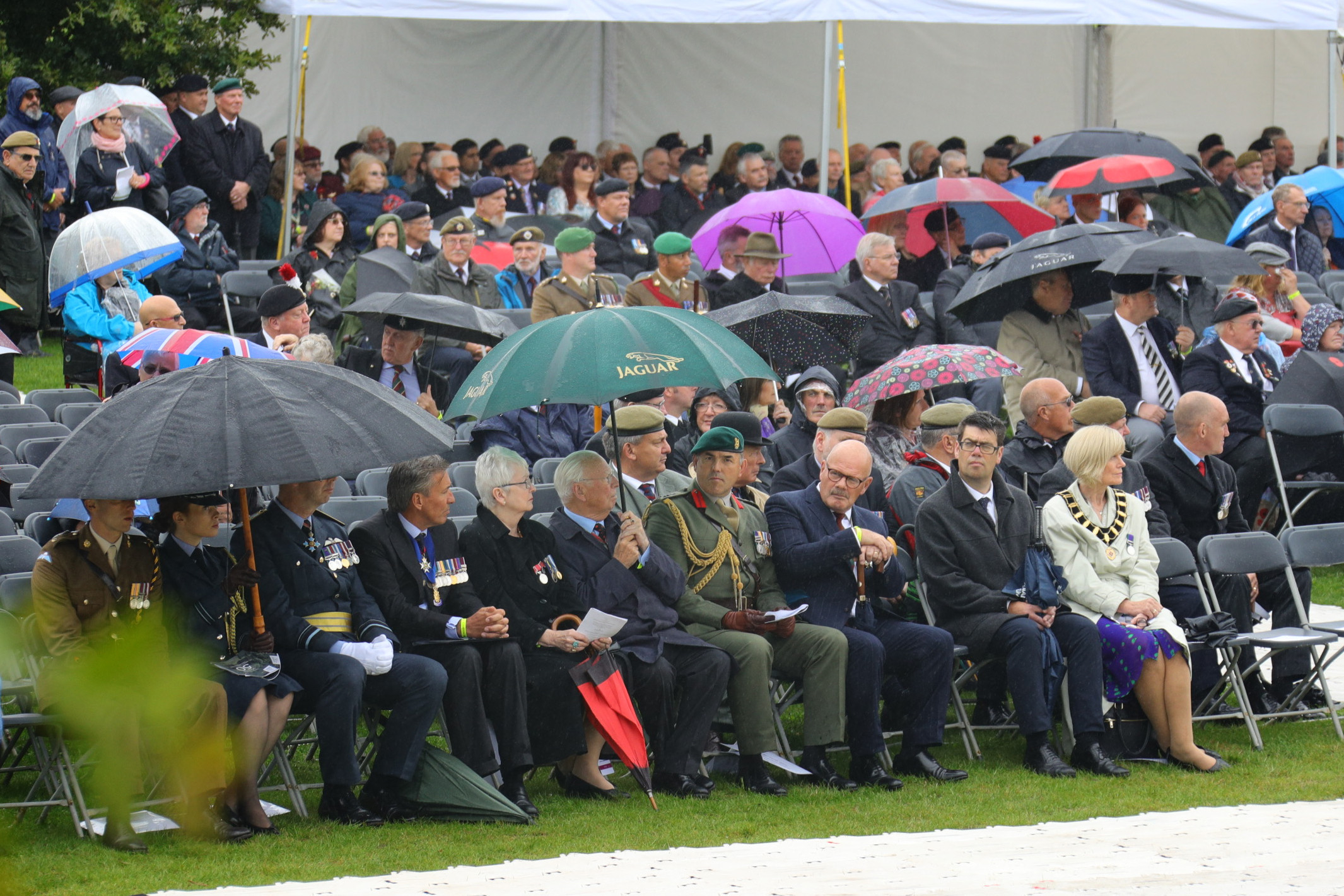 Veterans at the National Memorial Arboretum during Op Banner commemorations 140819 CREDIT MOD