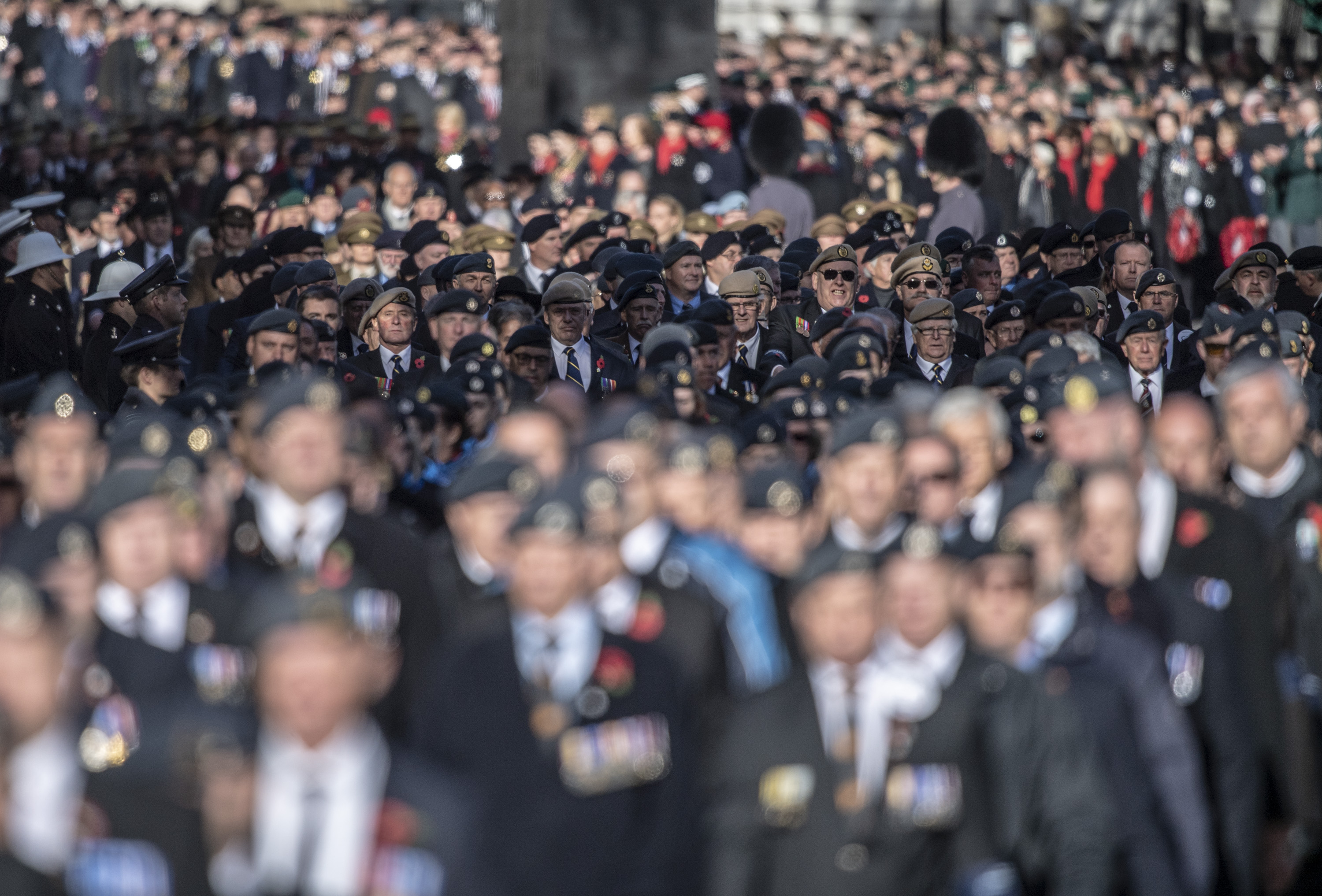 Veterans during Remembrance Sunday 11112018 CREDIT MOD