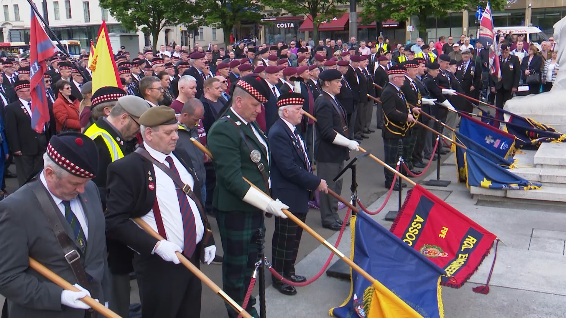 Veterans march in Glasgow