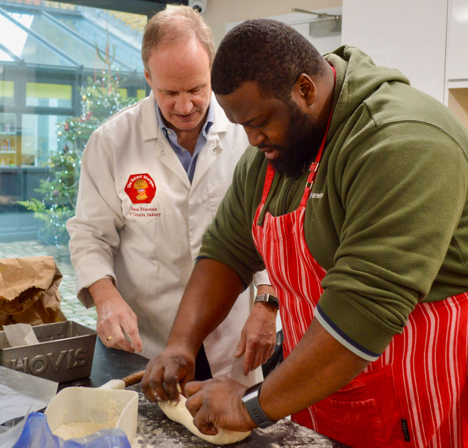 Veterans Aid support for homeless former serving personnel Baking Picture VA Glyn Strong