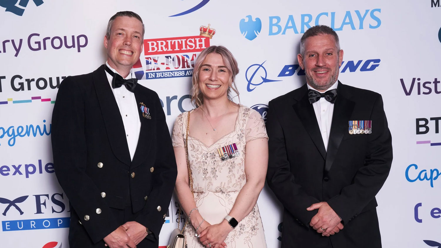 Veterans at the British Ex-Forces in Business Awards CREDIT Forces in Business Awards