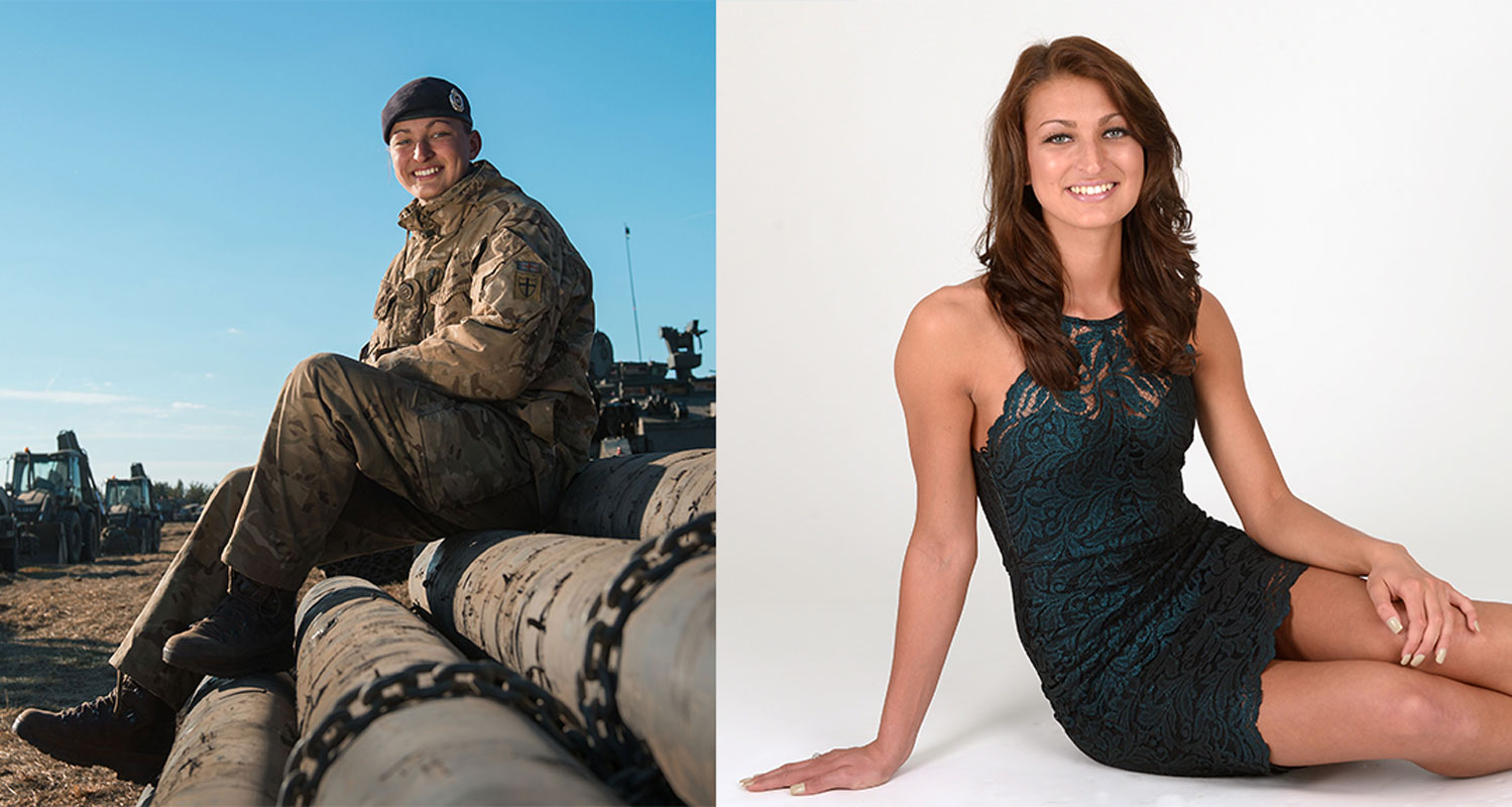 Army Trojan Driver Goes Off The Beaten Track To Take On Miss World Army Trojan Driver Goes Off The Beaten Track To Take On Miss World