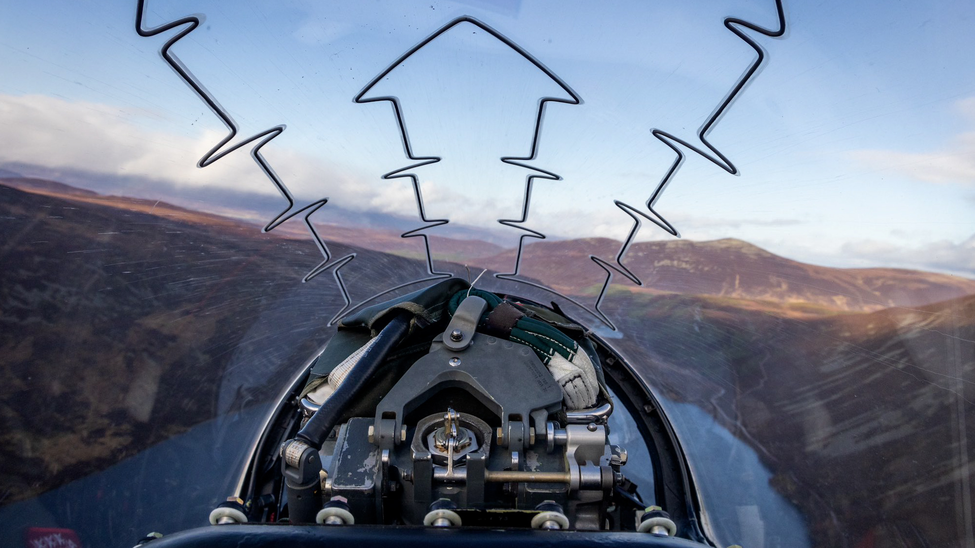 View from the cockpit of a Red Arrow 250225 CREDIT Red Arrows X
