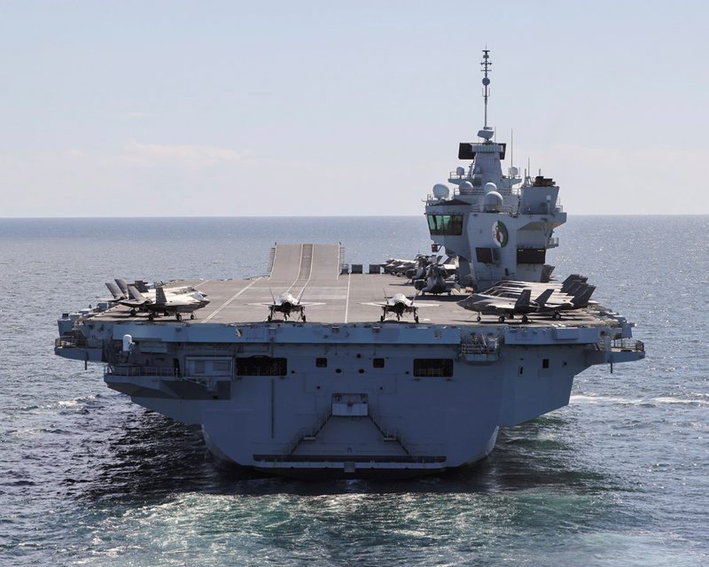Eighteen F-35Bs are deploying on HMS Queen Elizabeth during the deployment (Picture: MOD).