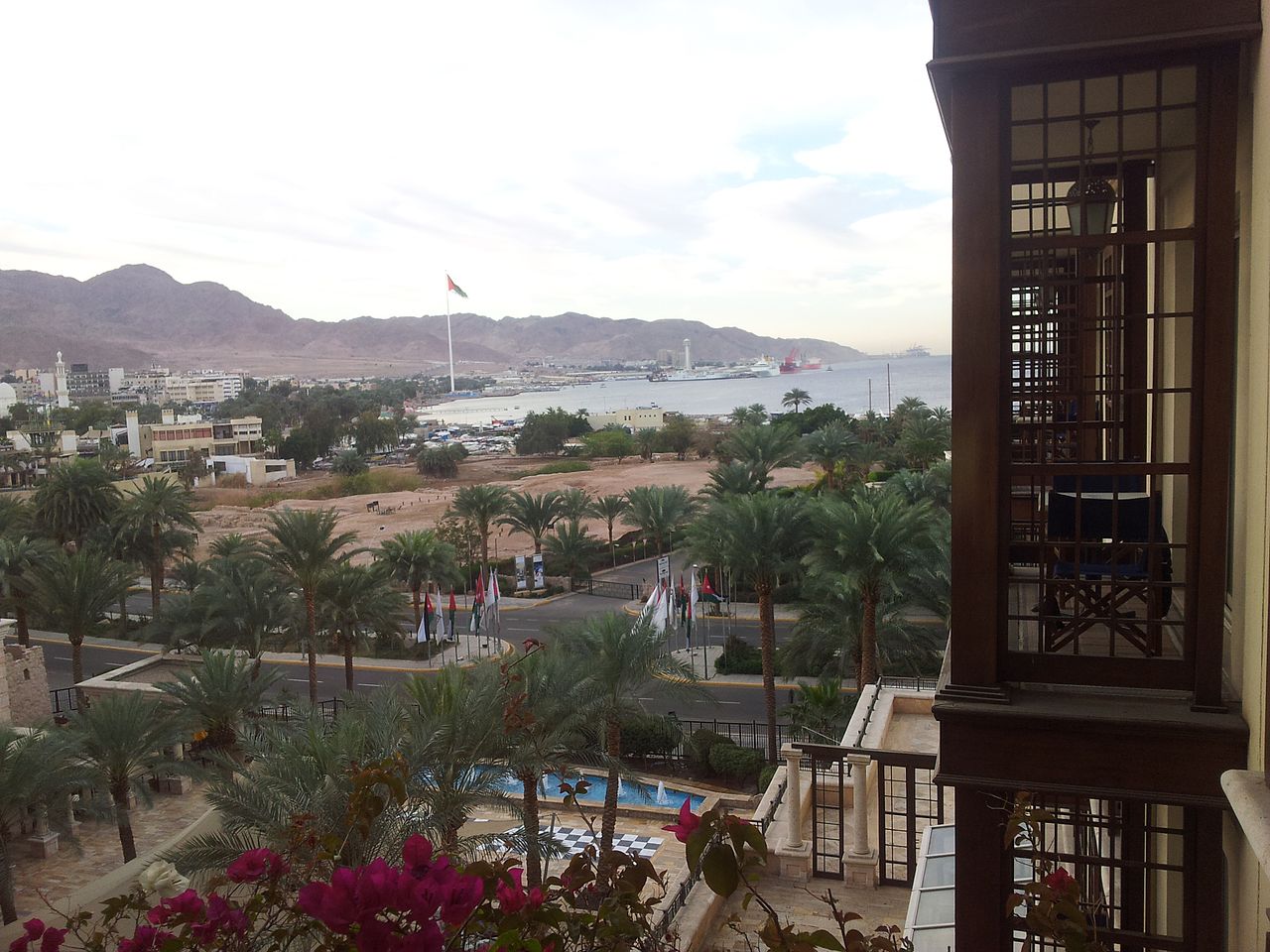 View of coastline from Aqaba by Freedom's Falcon