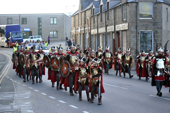 HMS Somerset Drops In On Viking Celebrations In Shetlands