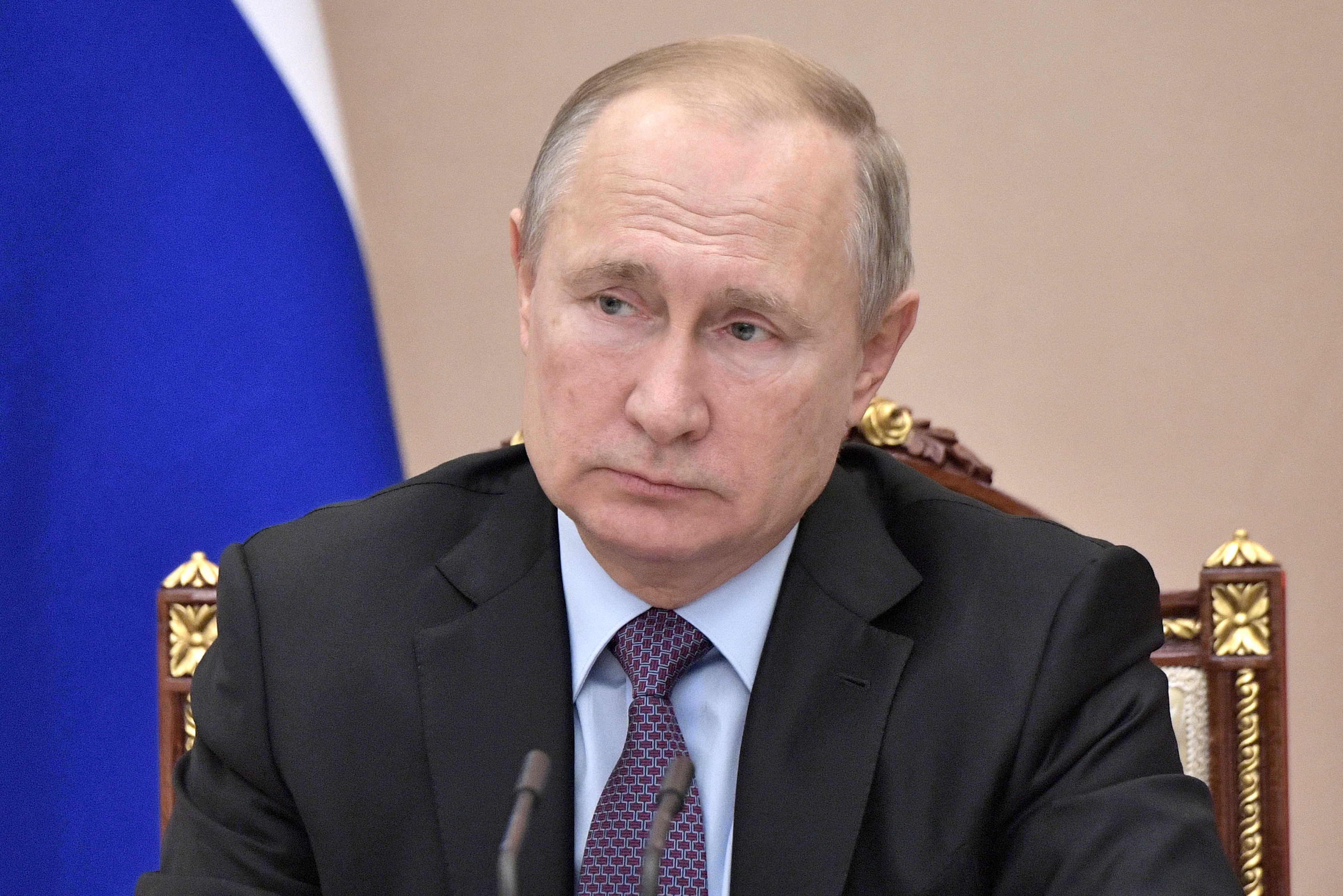 Library image of Russian President Vladimir Putin at the Kremlin (Picture: PA).