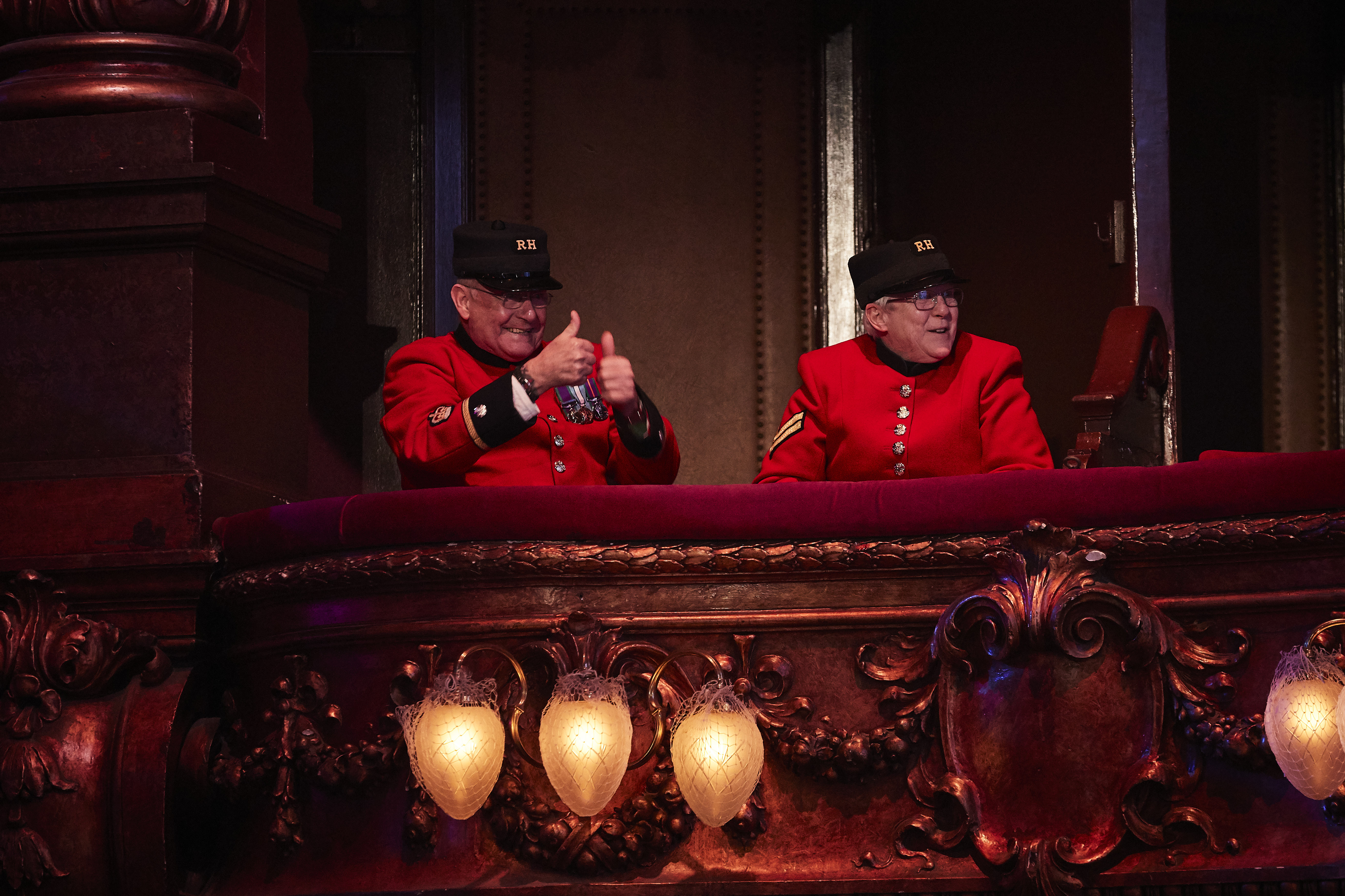 Chelsea Pensioners cheer on Voices of Armed Forces Children Choir on Britain's Got Talent 30042022 Credit ITV