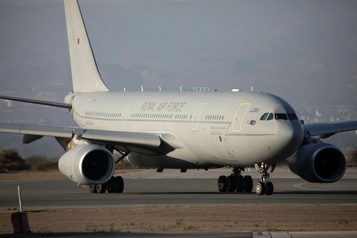 A Voyager landing at RAF Akrotiri (picture: MOD)