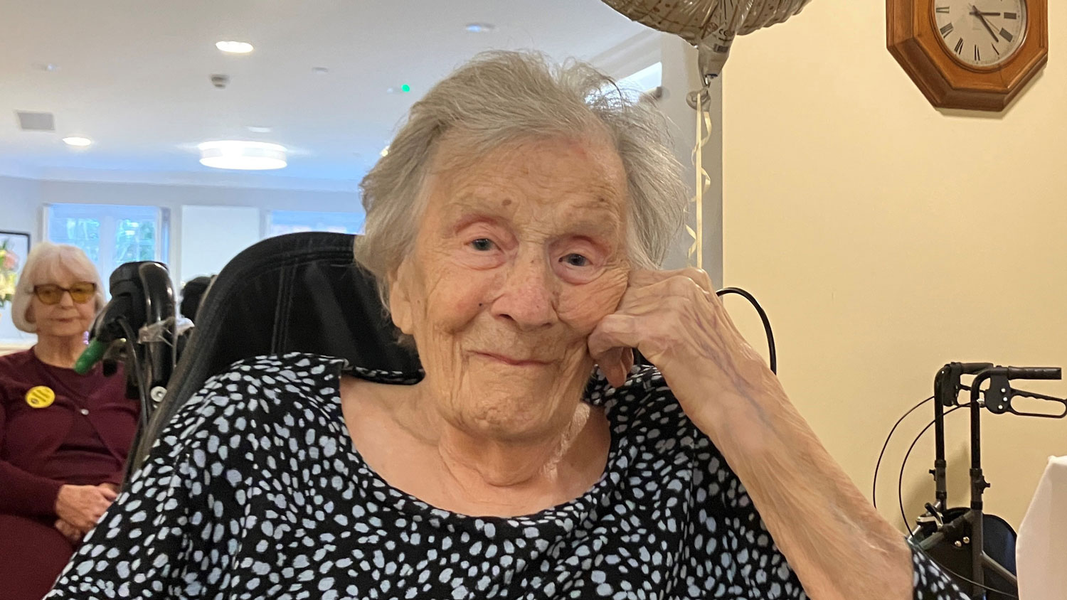 WAAF veteran Mrs Amy Wein pictured at her 100th birthday party CREDIT Royal Star & Garter