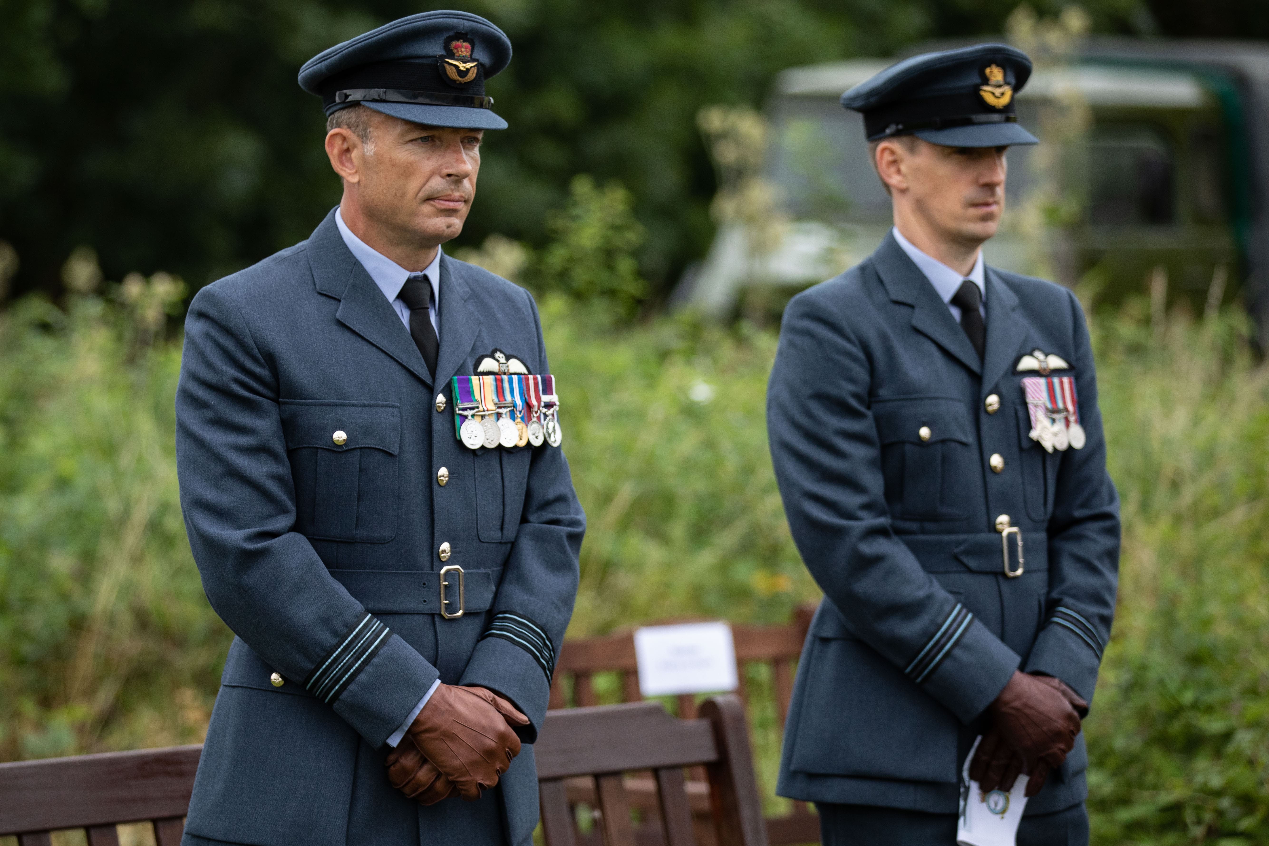Squadron Leader Rich Kellett (left) and Flight Lieutenant Ed Berwick of No 115 Squadron, RAF Wittering (Picture: SAC Kimberley Waterson).