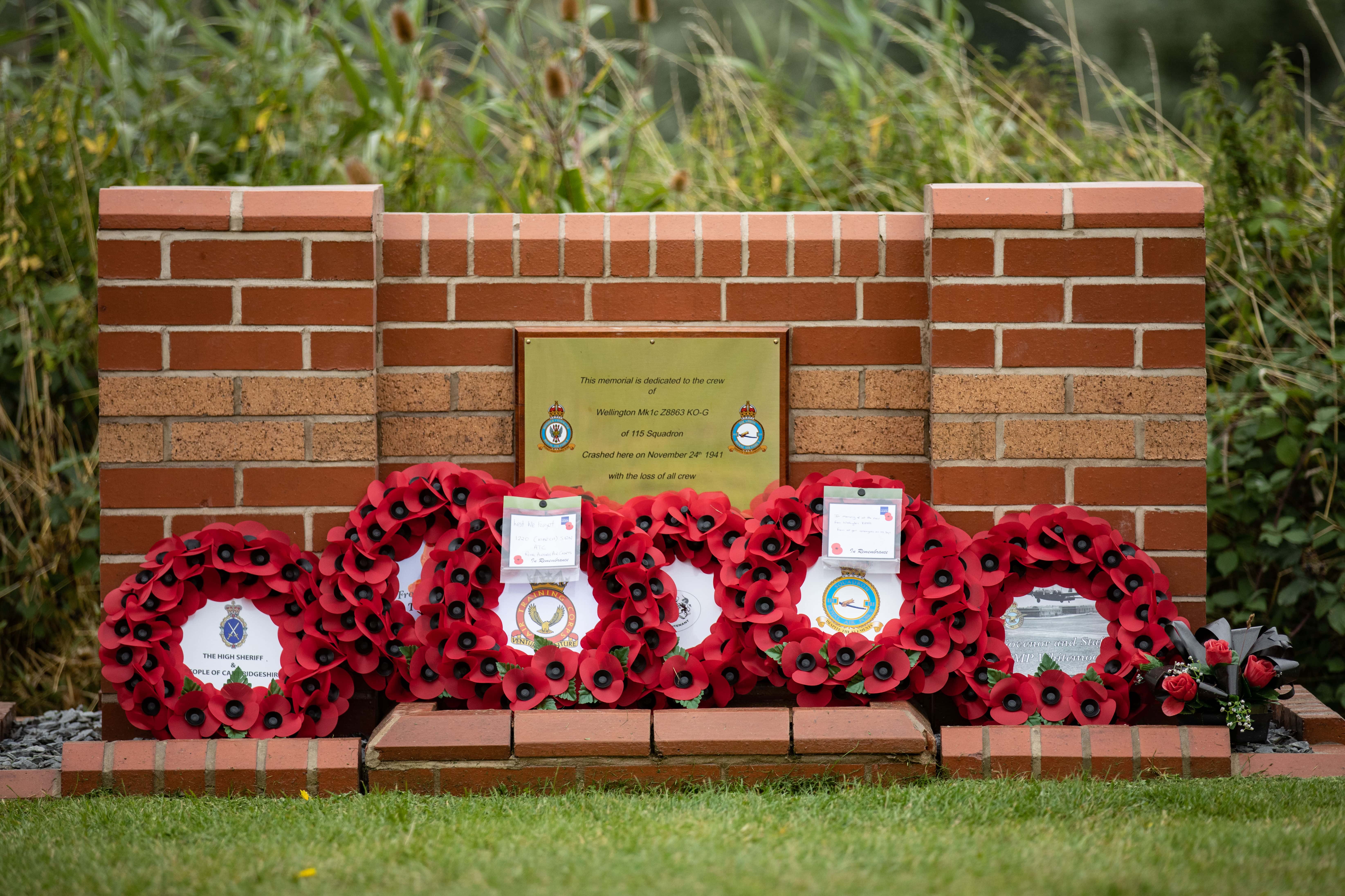 The memorial to the crew of Z8863 (Picture: SAC Kimberley Waterson)