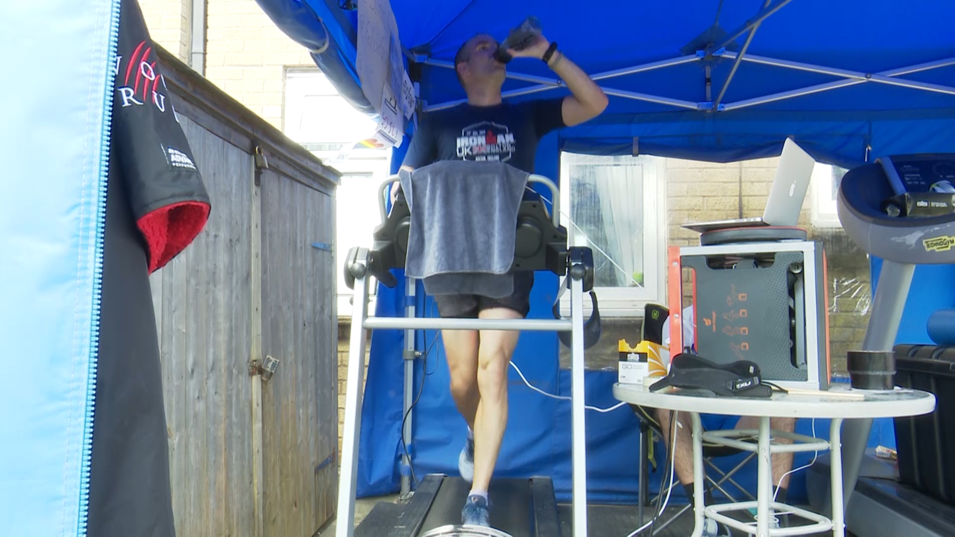 The challenge began in WO2 Hannaford's back garden.
