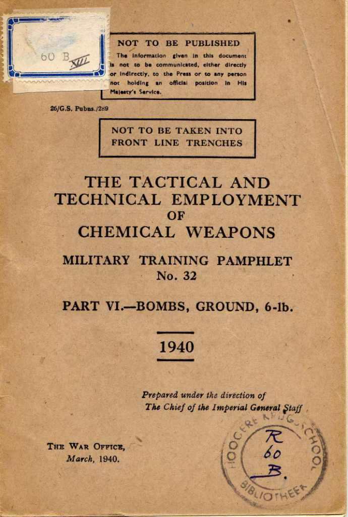 WW2 Chemical Weapons Handbook