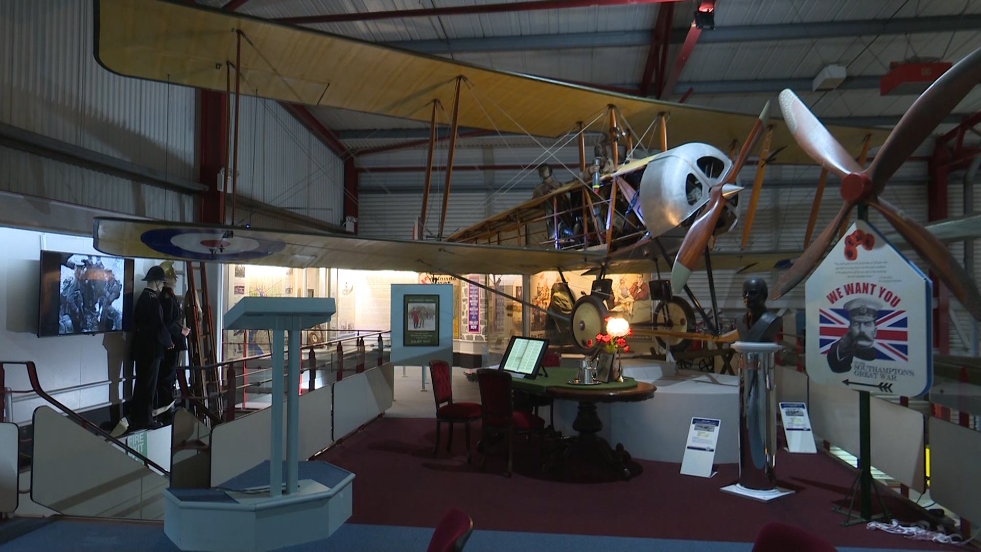 WWI Flying Museum southampton 251119 CREDIT BFBS.jpg