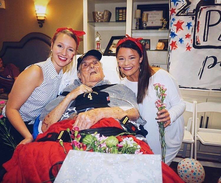 Paul Sonnier with girls from the Phi Mu Sorority