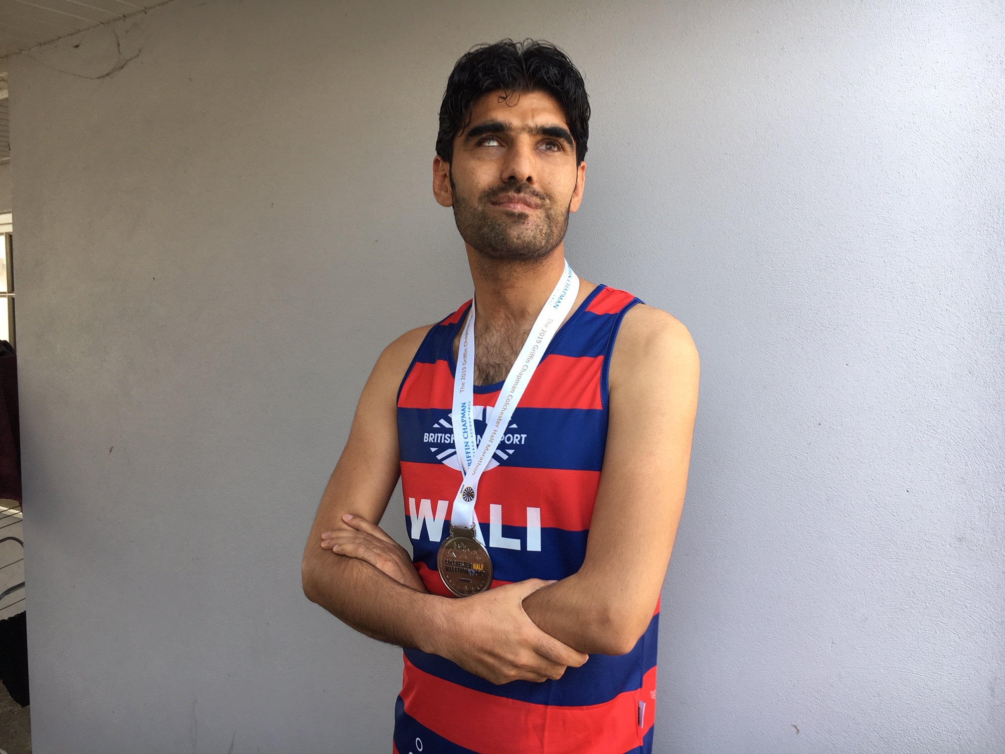 Wali Noori Blind Afghan interpreter runs London Marathon