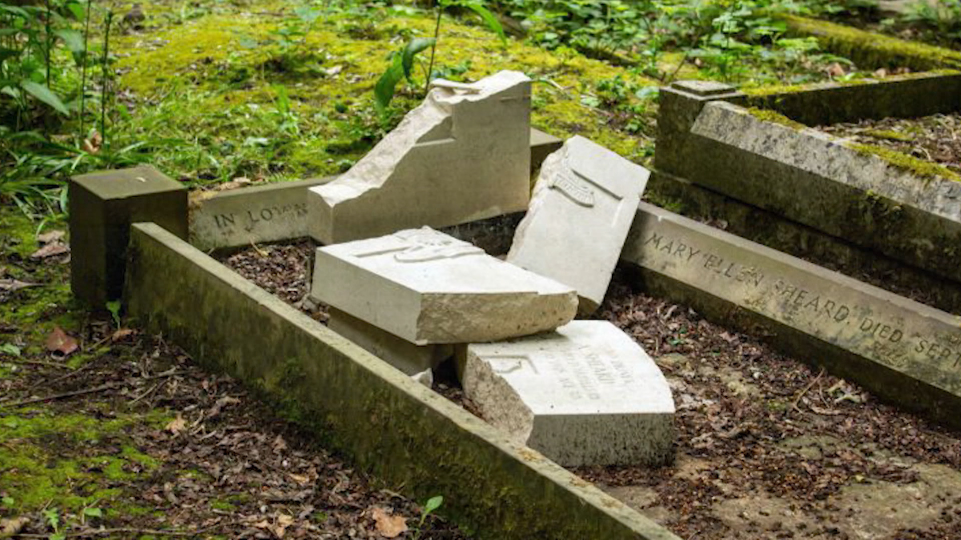 War graves were smashed by vandals this year in Bradford (Picture: Hist Regeneration Group).