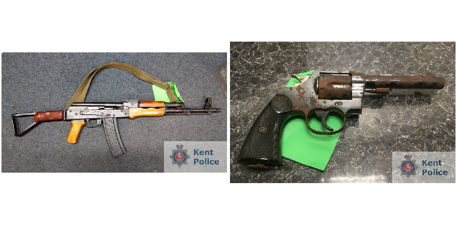 Weapons seized by Kent Police 140219 CREDIT Kent Police