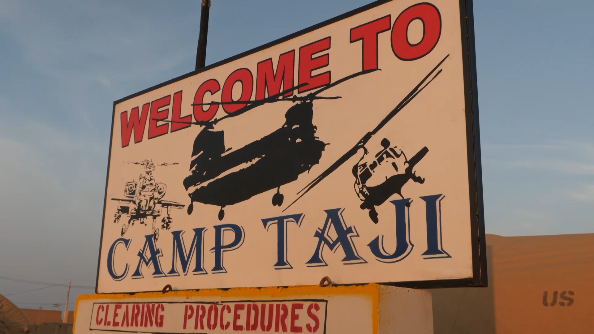 Camp Taji is 27 kilometres north of Baghdad.