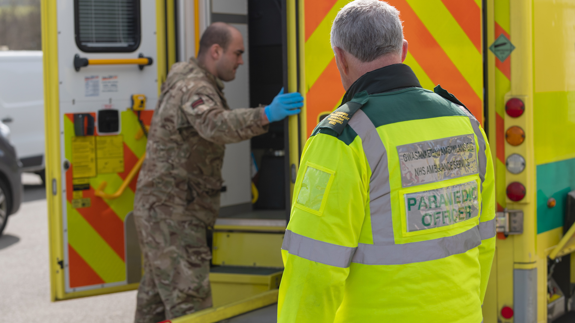 Military personnel have been helping ambulance crews across the UK during the pandemic 