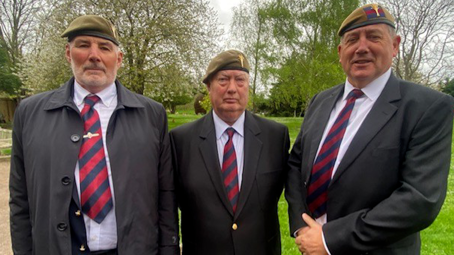 Welsh Guard veterans from Caterham were among the mourners for Lance Corporal Terence Purcell.