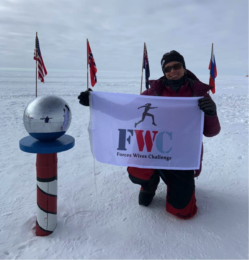 Forces Wives Challenge at the South Pole. Credit FWC