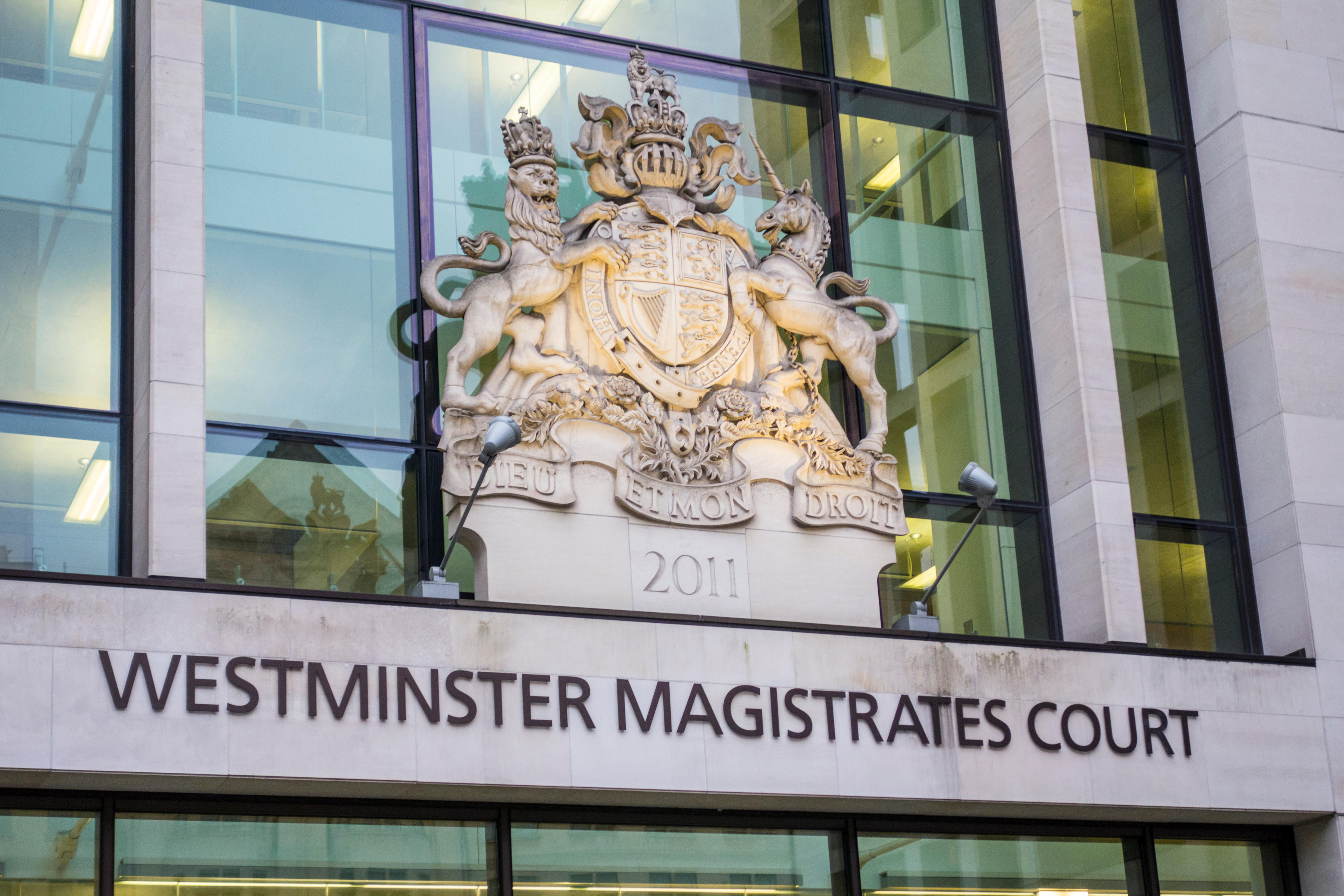 Image ID: FDNEA1: Westminster Magistrates' Court, Marylebone Road, London, UK (Picture: CAMimage/Alamy).