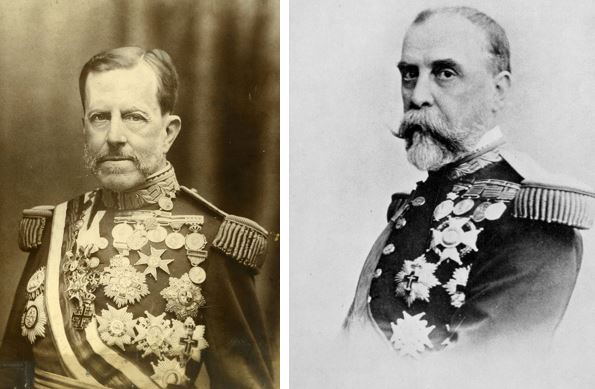 Weyler (left), and his predecessor and replacement Blanco (right)