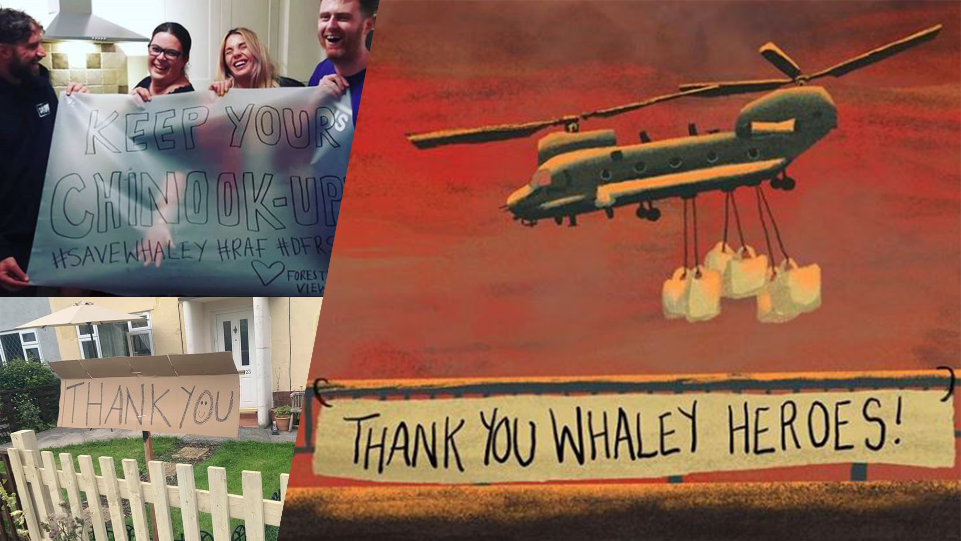 Message of thanks from residents of Whaley Bridge