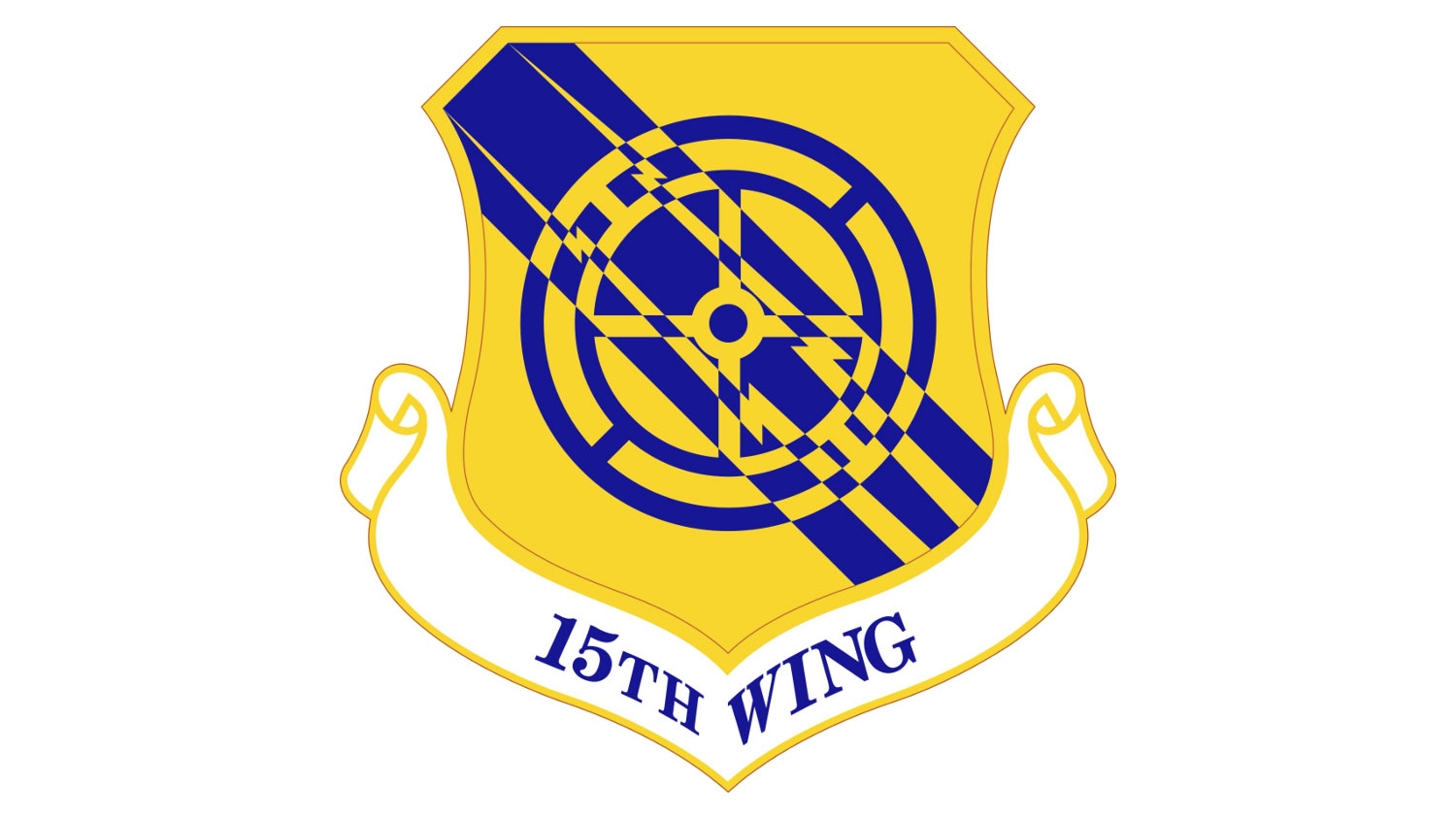 While 15th Wing does not have a motto they do have an emblem CREDIT US Air Force