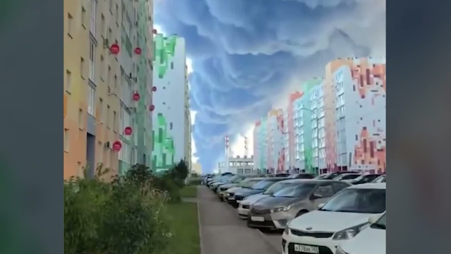 Smoke from a targeted Wildberries warehouse fills the sky (Picture: Russian social media)