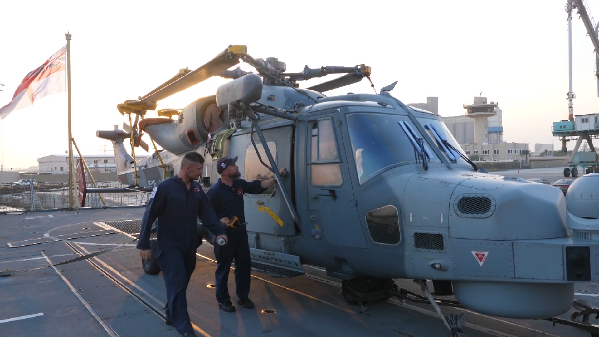 Wildcat on HMS Montrose in Bahrain Credot BFBS 13.11.19.jpg