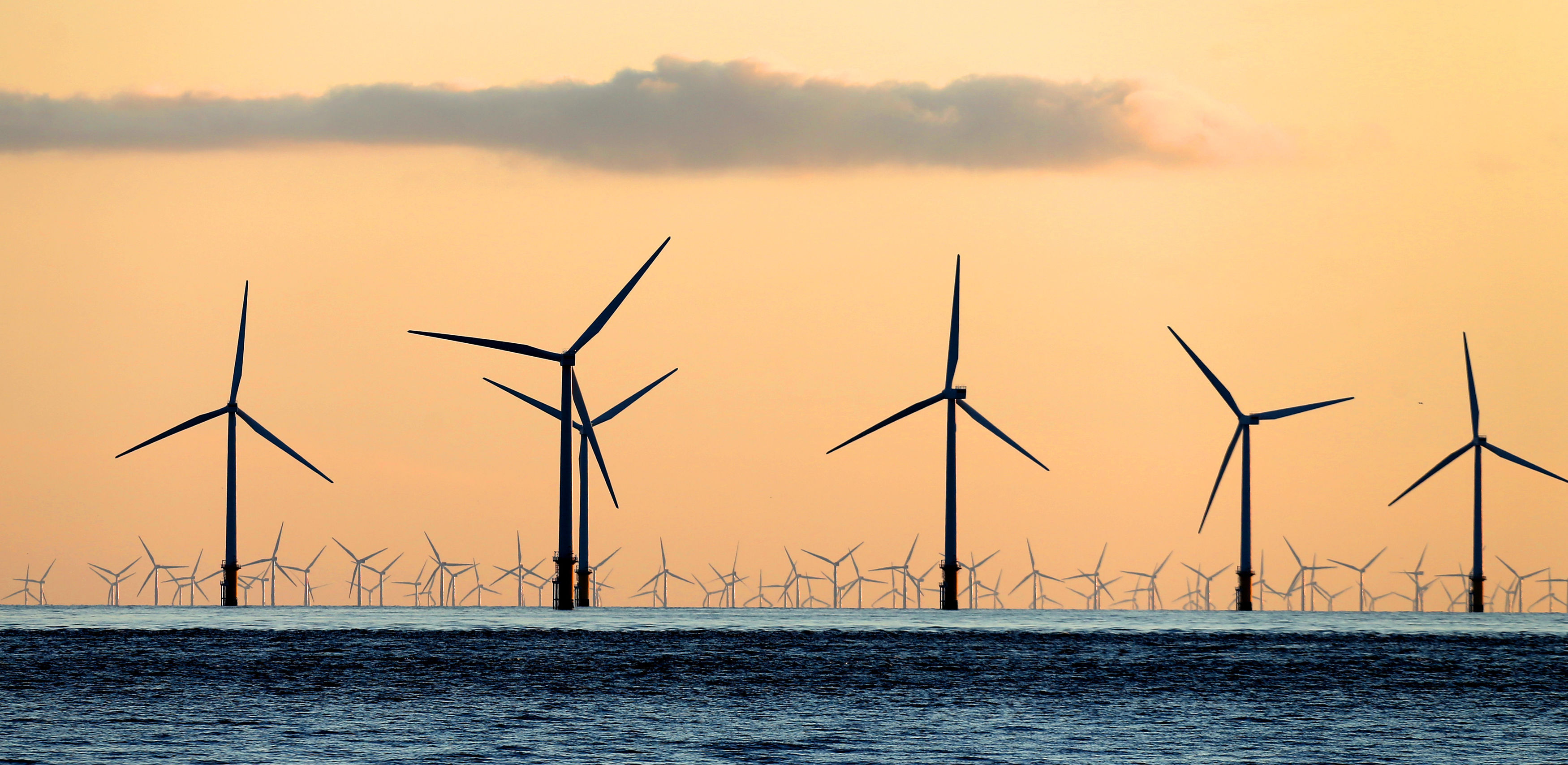 Windfarm at sea