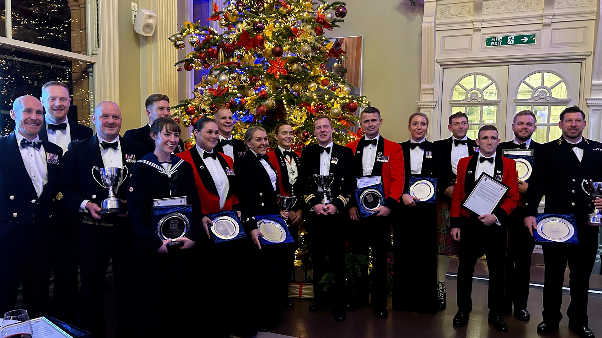Winners from the 2025 Royal Navy Sports Awards CREDIT BFBS DATE 02122025.jpg